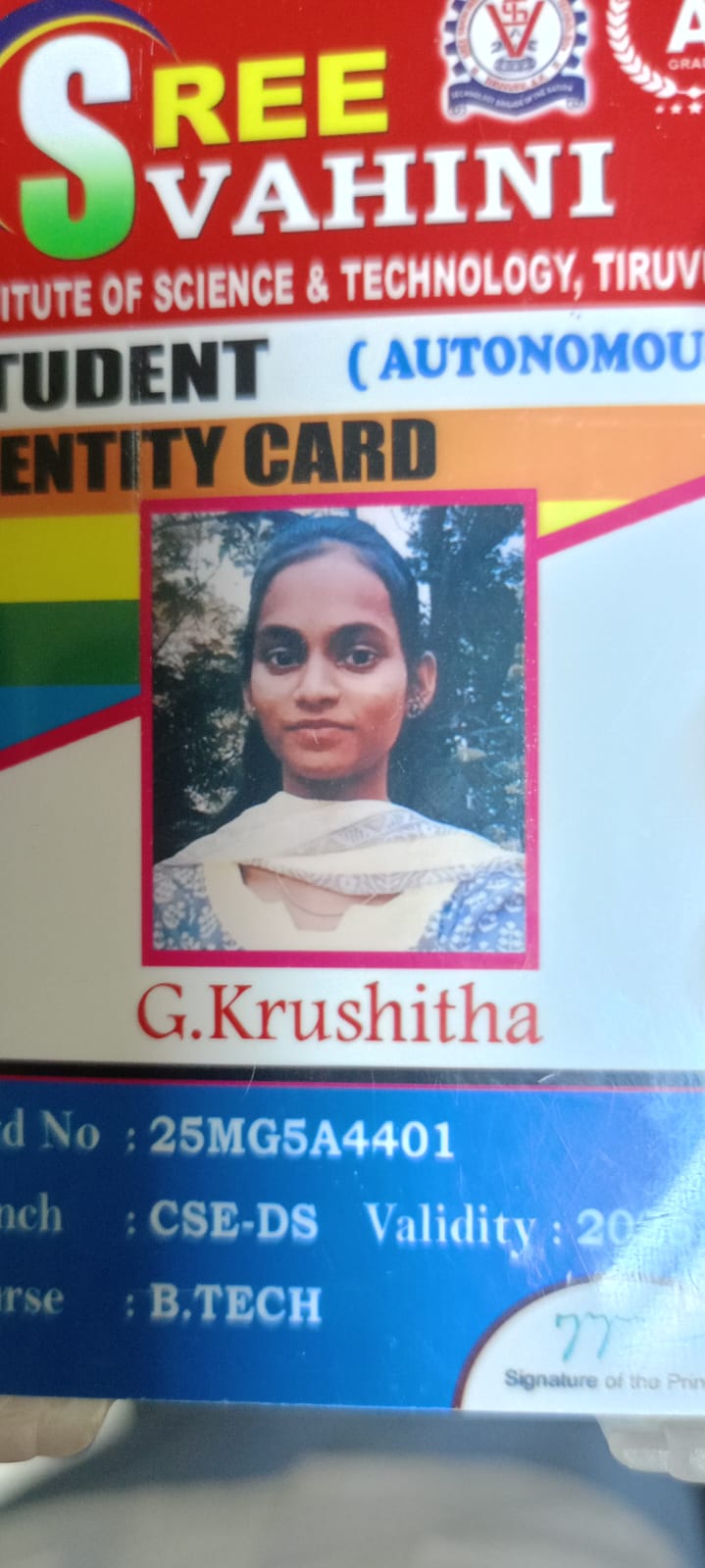 G krushitha